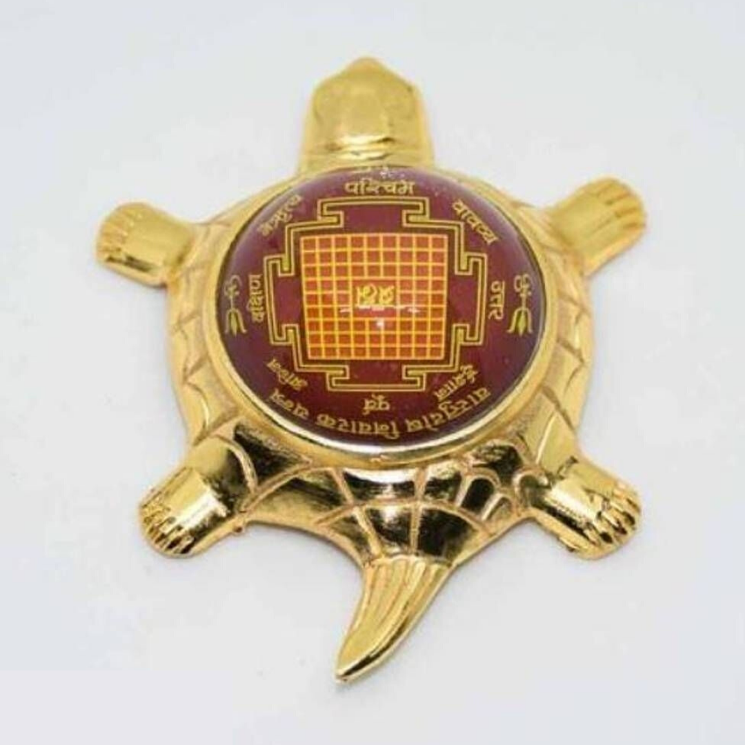 Tortoise Enchanted with Mantra Vastu Shri Yantra